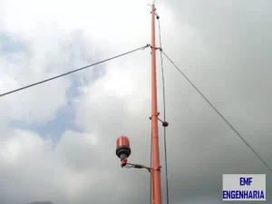 Haste de captação tipo Franklin de um SPDA