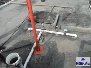 Inspeção de elementos do subsistema de captação de um SPDA