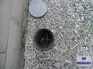 Caixa de inspeção do subsistema de aterramento de um SPDA